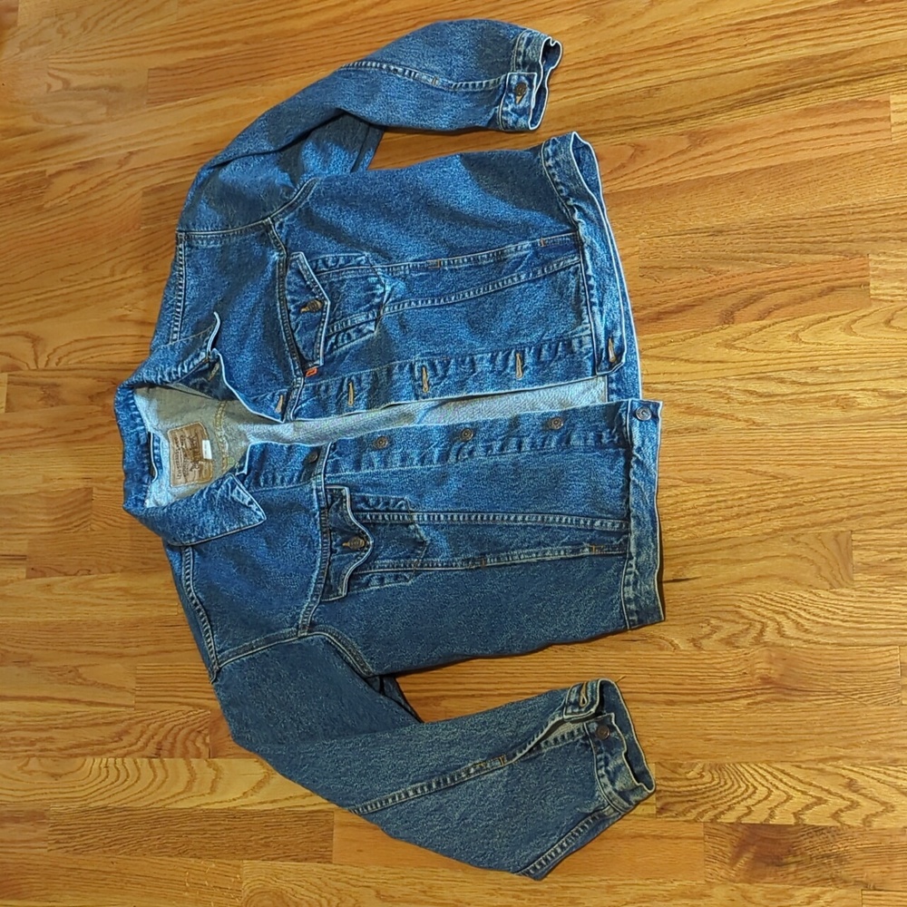 Vintage Levi's Orange Tab Blue Jean Jacket Size: Large